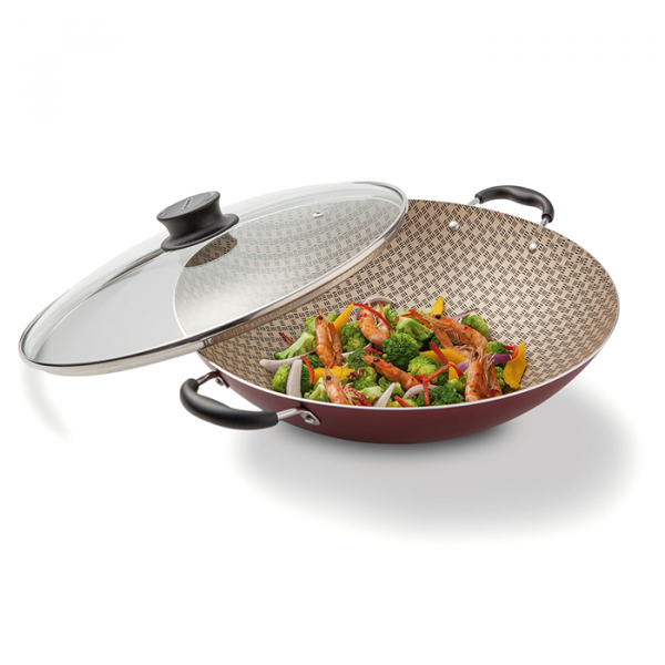 Wok 32 cms 4.5 lts. Paris Rojo Tramontina - Imagen 2