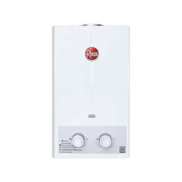 RHEEM CALENTADOR 8 LITROS TIRO NATURAL