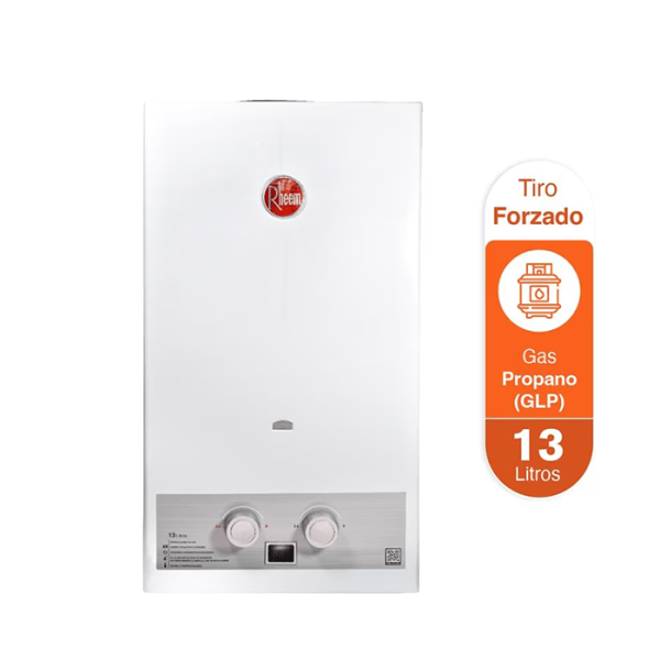 RHEEM CALENTADOR 13 LITROS TIRO NATURAL - Imagen 2