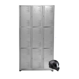LOCKER METALICO 9 PUESTOS PARA CASCOS